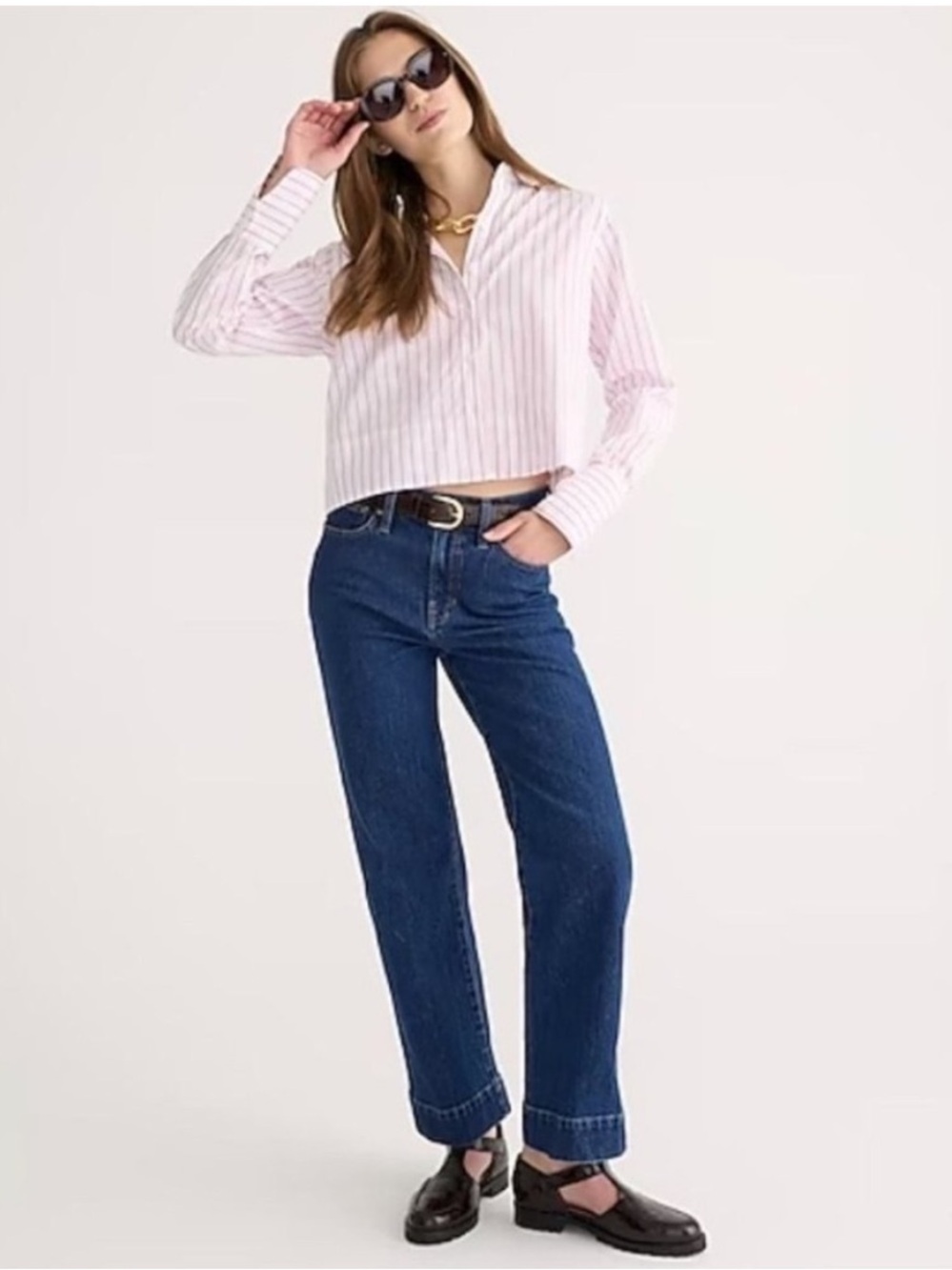 J. Crew Slim Wide Leg Jeans Brick Lane Size 27